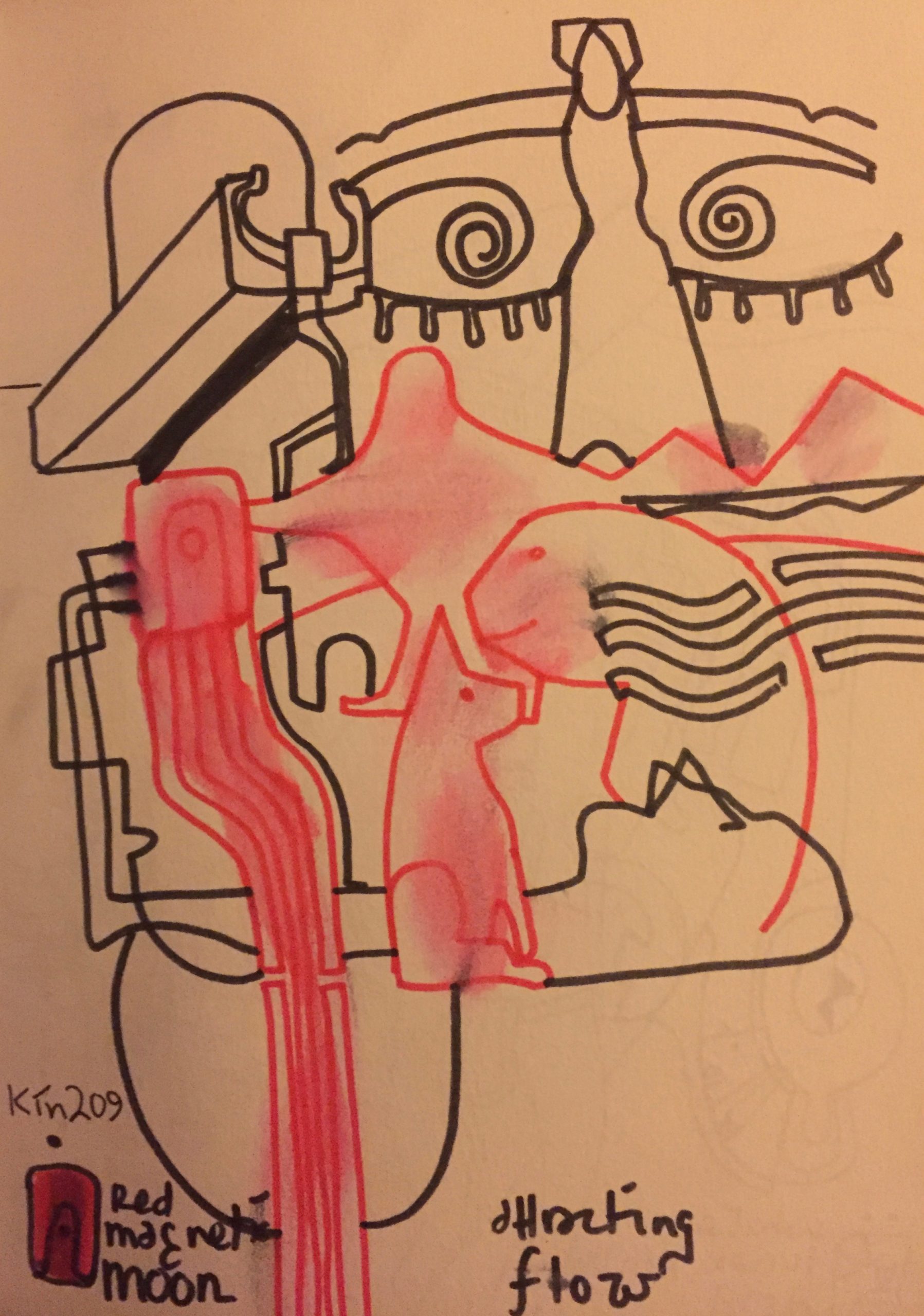 kin 209 • red magnetic moon – Elegant Star •[GAP] •galactic arts ...